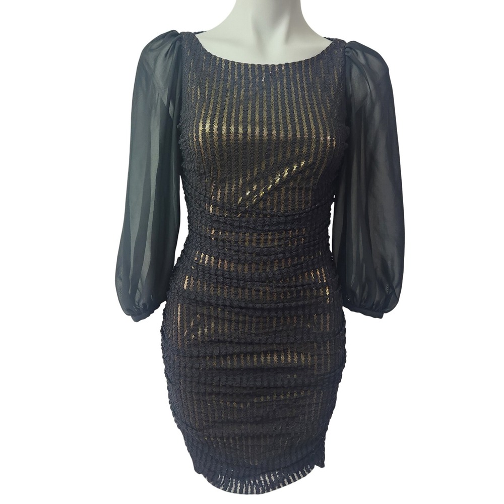 Black & Gold party dress Marc New‎ York mini dress